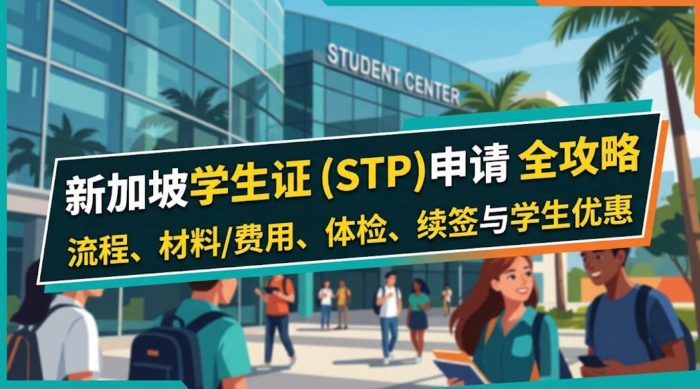 2026新加坡学生证 (STP) 全攻略：申请与领卡流程、材料/费用、体检、续签与学生优惠