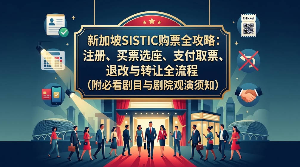 2026新加坡SISTIC购票全攻略：注册、买票选座、支付取票、退改与转让全流程（附必看剧目与剧院观演须知）