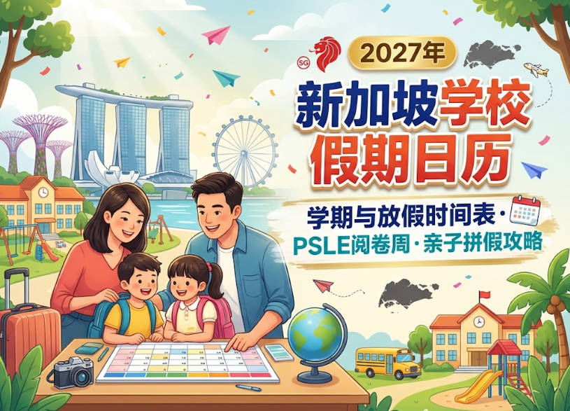2027年新加坡学校假期日历:学期与放假时间表、PSLE阅卷周与亲子拼假攻略