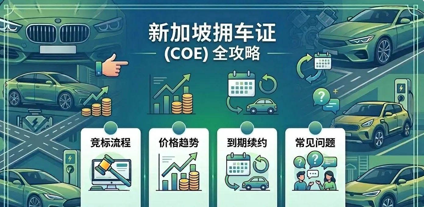 2026新加坡拥车证(COE)全攻略：竞标流程、价格、到期续约、 常见问题