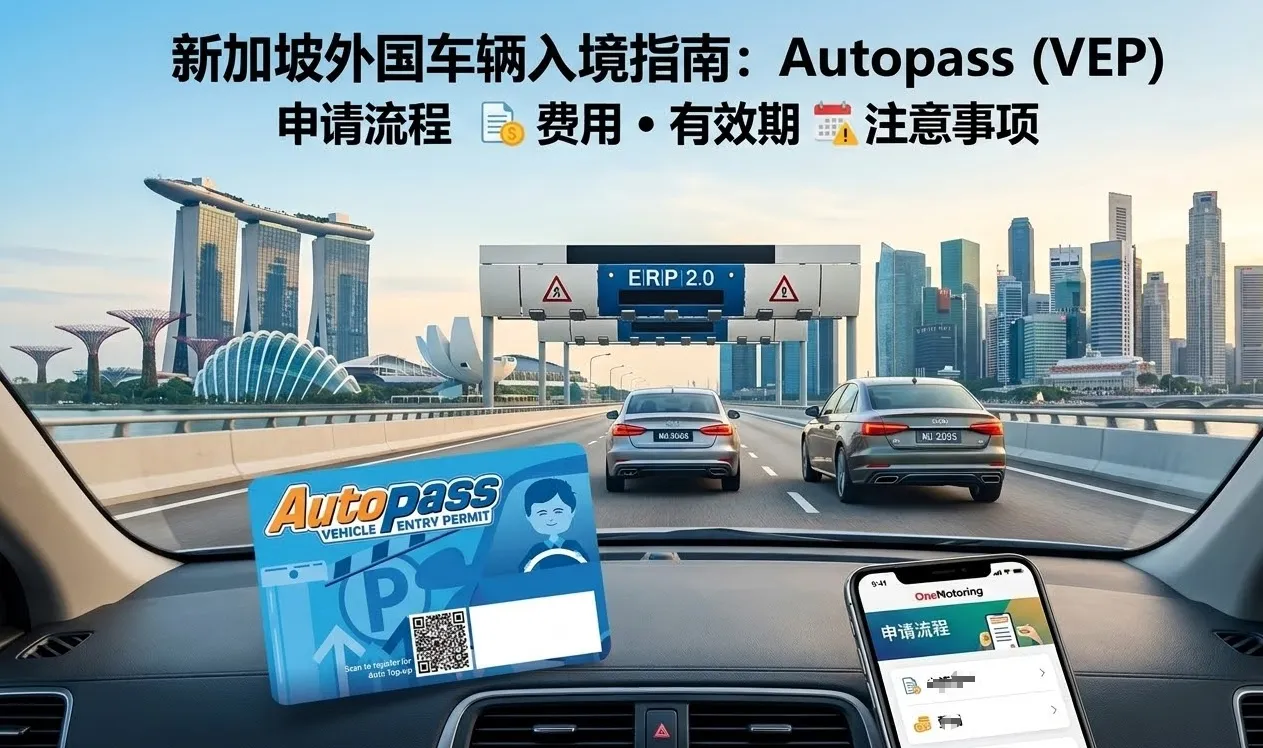 2026新加坡外国车辆入境指南：Autopass（VEP）申请流程、费用、有效期与注意事项
