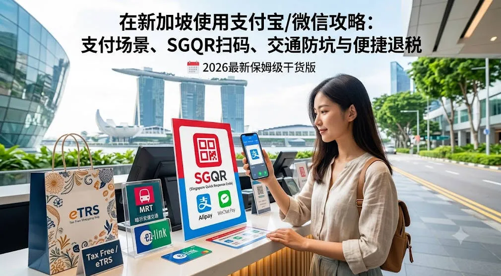 2026在新加坡使用支付宝/微信攻略:支持场景、SGQR扫码支付、交通防坑与便捷退税
