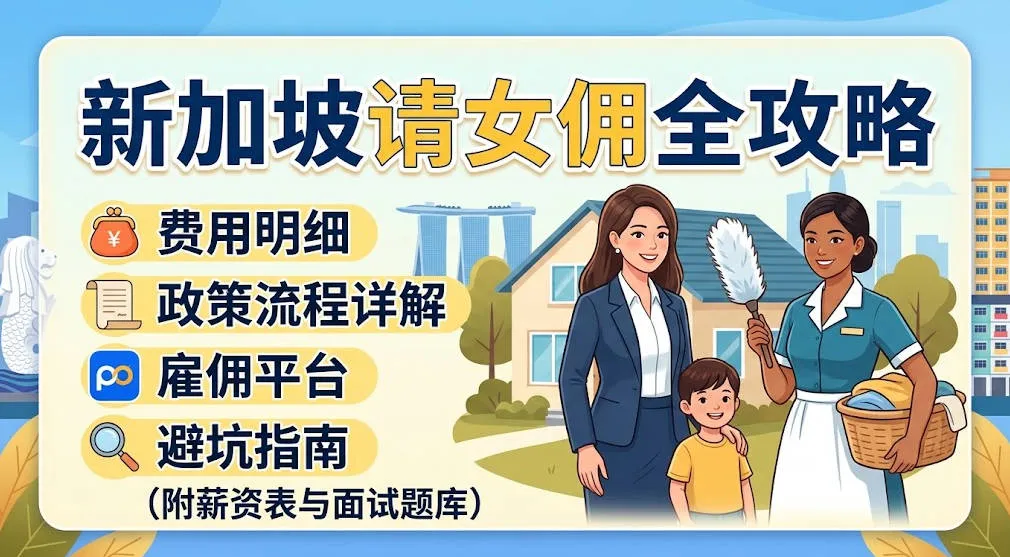 2026新加坡请女佣全攻略:费用明细、政策流程详解、雇佣平台与避坑指南(附薪资表与面试题库)