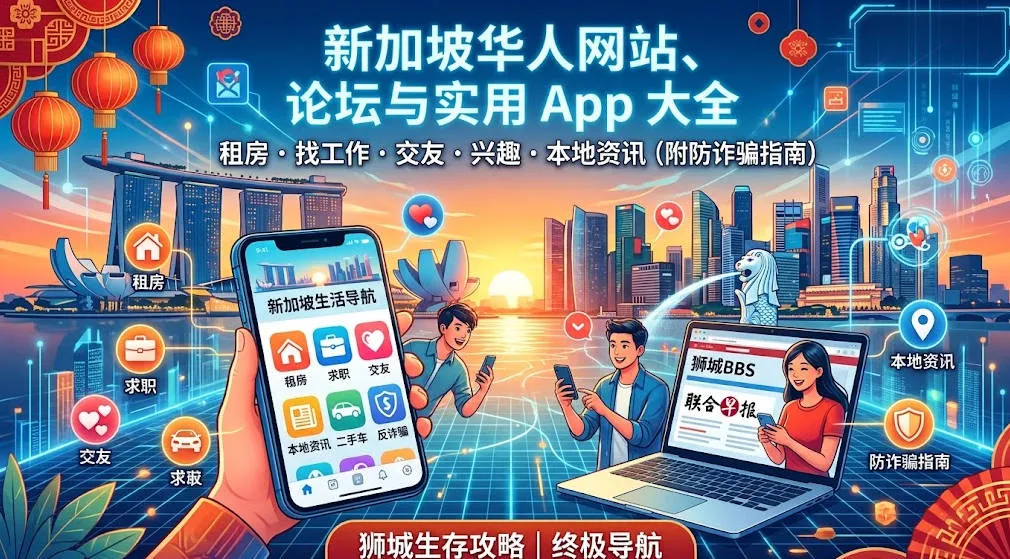 2026新加坡华人网与实用App大全：租房、找工作、交友、兴趣、本地资讯与政策讨论（附防诈骗指南）