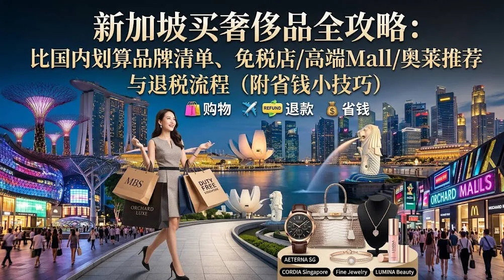 2026新加坡买奢侈品全攻略:比国内划算品牌清单、免税店/高端Mall/奥莱推荐与退税流程(附省钱小技巧)